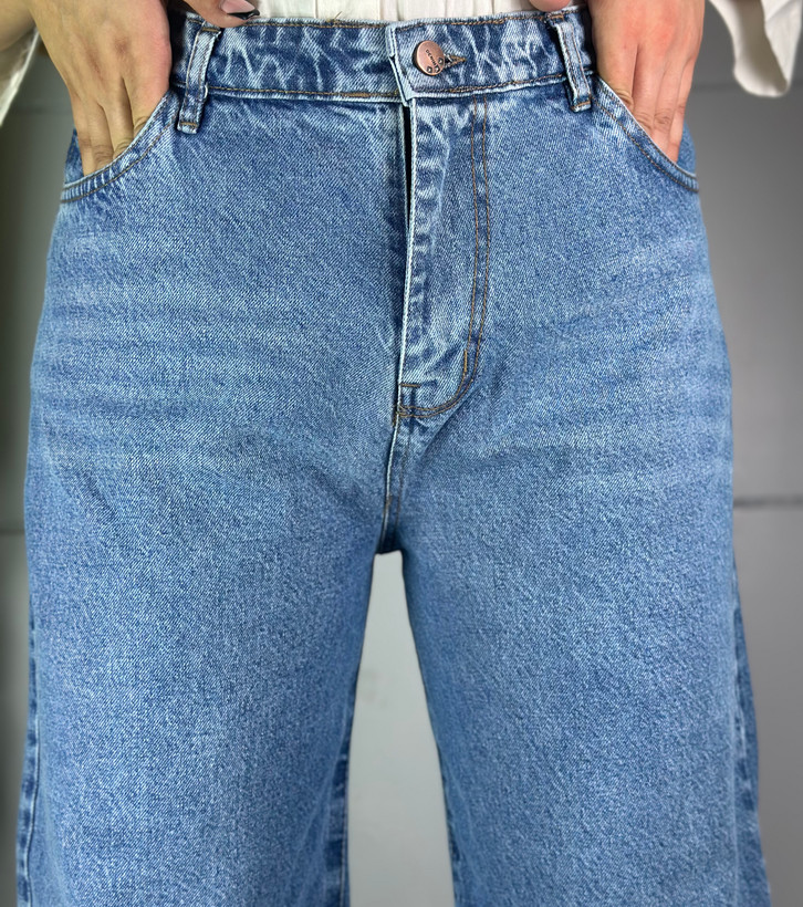 شلوار جین بگ آبی