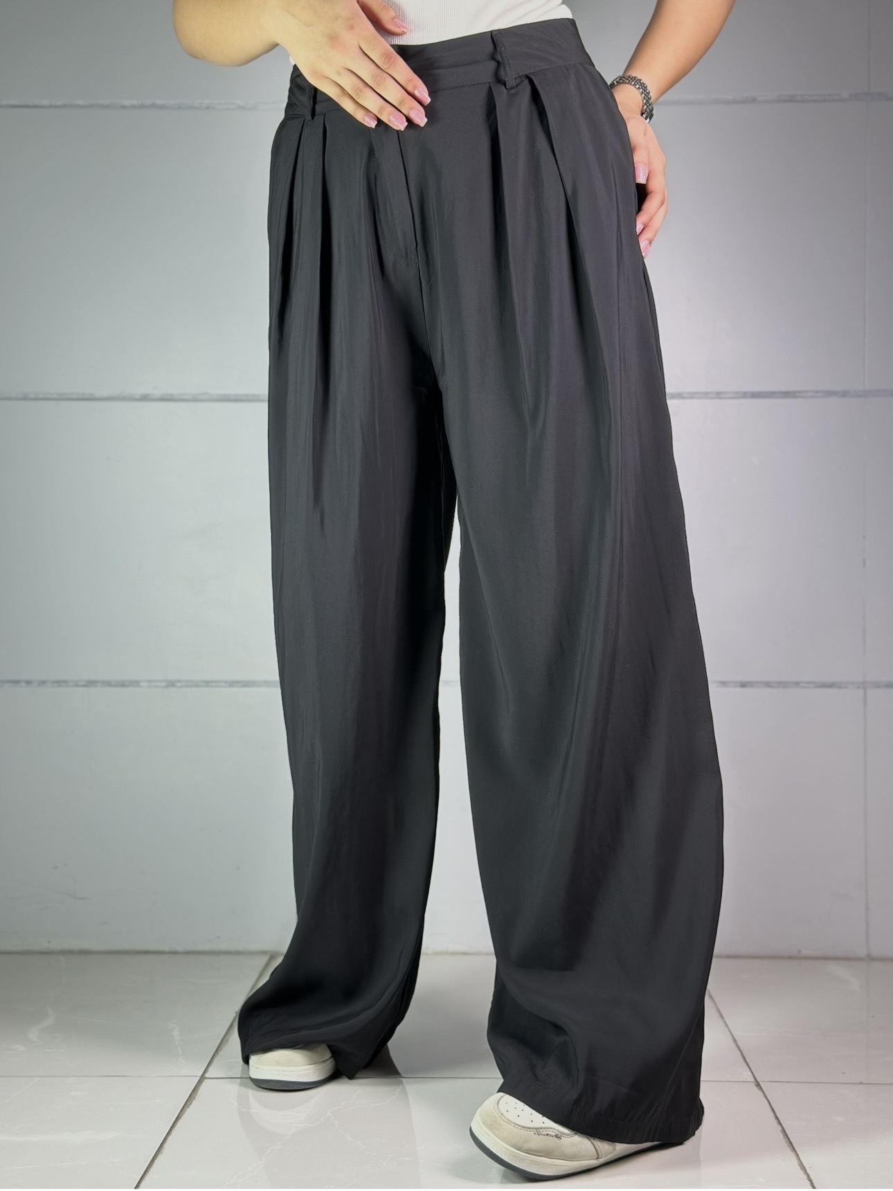 شلوار پری مودال بگ پیله مشکی